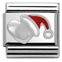 Nomination SilverShine Santa Heart Charm - Silver