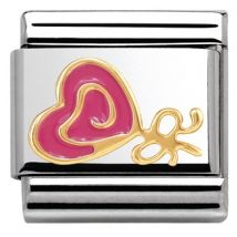 Nomination Lollipop Heart Charm - Enamel