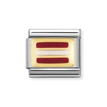 Nomination Austria Flag Charm - Stainless Steel