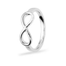 Argento Silver Infinity Ring - Ring Size 53