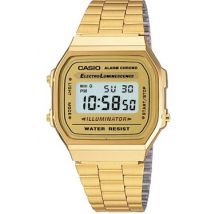 Casio Vintage A168WEGG-9EF Gold Stainless Steel Bracelet Digital Watch - Gold