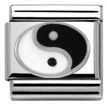 Nomination Silver Yin Yang Charm - Stainless Steel