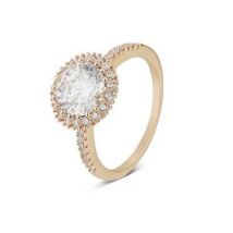 August Woods Rose Gold CZ Ring - 53