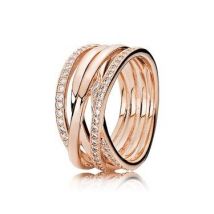 Pandora Rose Gold Entwine Ring - 50