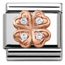 Nomination Rose Gold Four Leaf Clover Charm