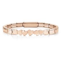 Nomination Trendsetter Rose Gold Heart Bracelet - Adjustable