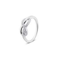 Argento Encrusted Infinite Romance Ring - Ring Size 50