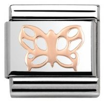 Nomination Rose Gold Butterfly Charm - Stainless Steel