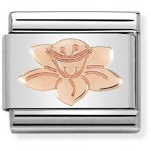 Nomination Rose Gold Daffodil Charm - Stainless Steel