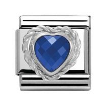 Nomination Sapphire Blue Heart Charm