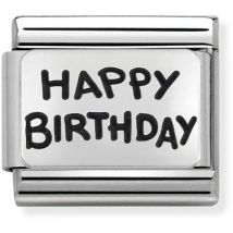 Nomination Silver Happy Birthday Charm