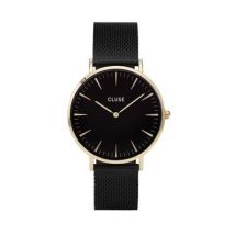 CLUSE La Bohème Gold & Black Mesh Watch