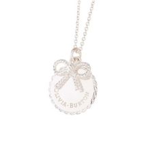 Olivia Burton Silver Bow Necklace - Silver