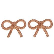 Olivia Burton Rose Gold Bow Earrings - Rose Gold
