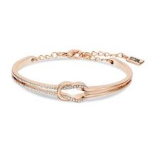 August Woods Rose Gold Crystal Knot Bracelet - Rose Gold