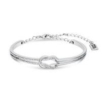 August Woods Silver Knot Crystal Bracelet - Silver