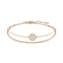 Swarovski Rose Gold Double Bangle - Adjustable