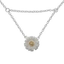 Olivia Burton Silver & Gold Daisy Necklace - Silver