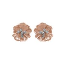 Olivia Burton Rose Gold Poppy Stud Earrings - Rose Gold