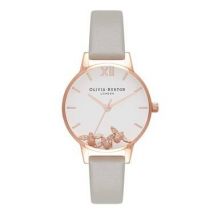 Olivia Burton Busy Bees Grey & Rose Gold Watch - Rose Gold