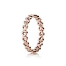 Pandora Linked Love Rose Gold Ring - 50