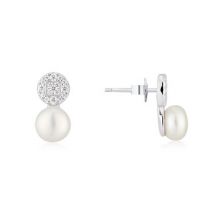 Argento Sparkling Pearl Stud Earrings