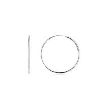 Argento Recycled Silver Large Hoop Earrings