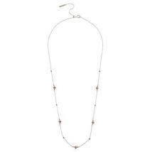 Olivia Burton 3D Bee and Ball Silver & Rose Gold Necklace - Rose Gold