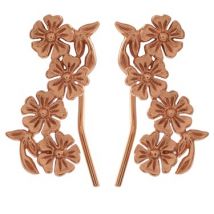 Olivia Burton Lace Detail Crawler Rose Gold Earrings