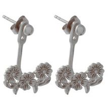 Olivia Burton Lace Detail Silver Jacket Earrings - Silver