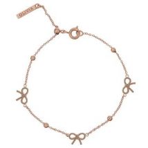 Olivia Burton Vintage Bow and Ball Rose Gold Bracelet