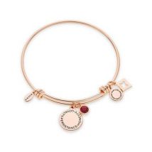 Karma January Birthstone Rose Gold Bangle