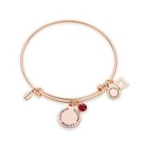 Karma July Birthstone Rose Gold Bangle