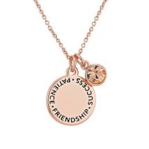 Karma November Birthstone Rose Gold Necklace