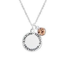 Karma November Birthstone Necklace - Silver