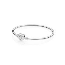 Pandora Moments Heart Clasp Silver Bangle - 17cm
