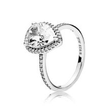 Pandora Large Radiant Teardrop Ring - Ring Size 58
