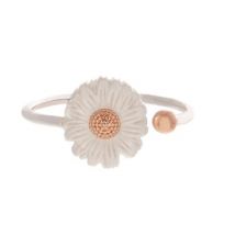 Olivia Burton Silver & Rose Gold Daisy Ring - Silver