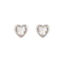 Ted Baker Silver Crystal Heart Earrings