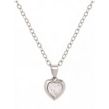 Ted Baker Silver Crystal Heart Necklace - Adjustable