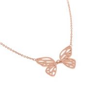 Olivia Burton Butterfly Wing Rose Gold Necklace