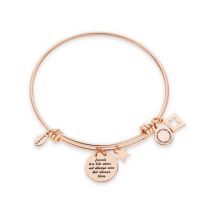 Karma Rose Gold Friendship Bangle