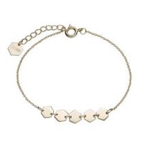 CLUSE Gold Hexagons Chain Bracelet