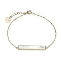 CLUSE Idylle Gold Marble Bar Chain Bracelet