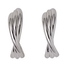 Pilgrim Jenifer Silver Twisted Hoops