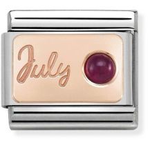 Nomination Rose Gold July Ruby Charm
