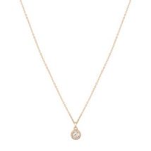 August Woods Rose Gold Crystal Halo Necklace