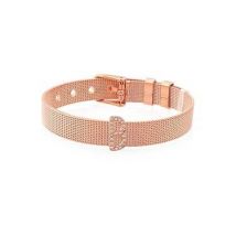 Karma Sparkle B Rose Gold Charm