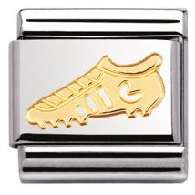 Nomination Gold Football Boot Charm