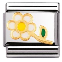 Nomination White Flower Charm